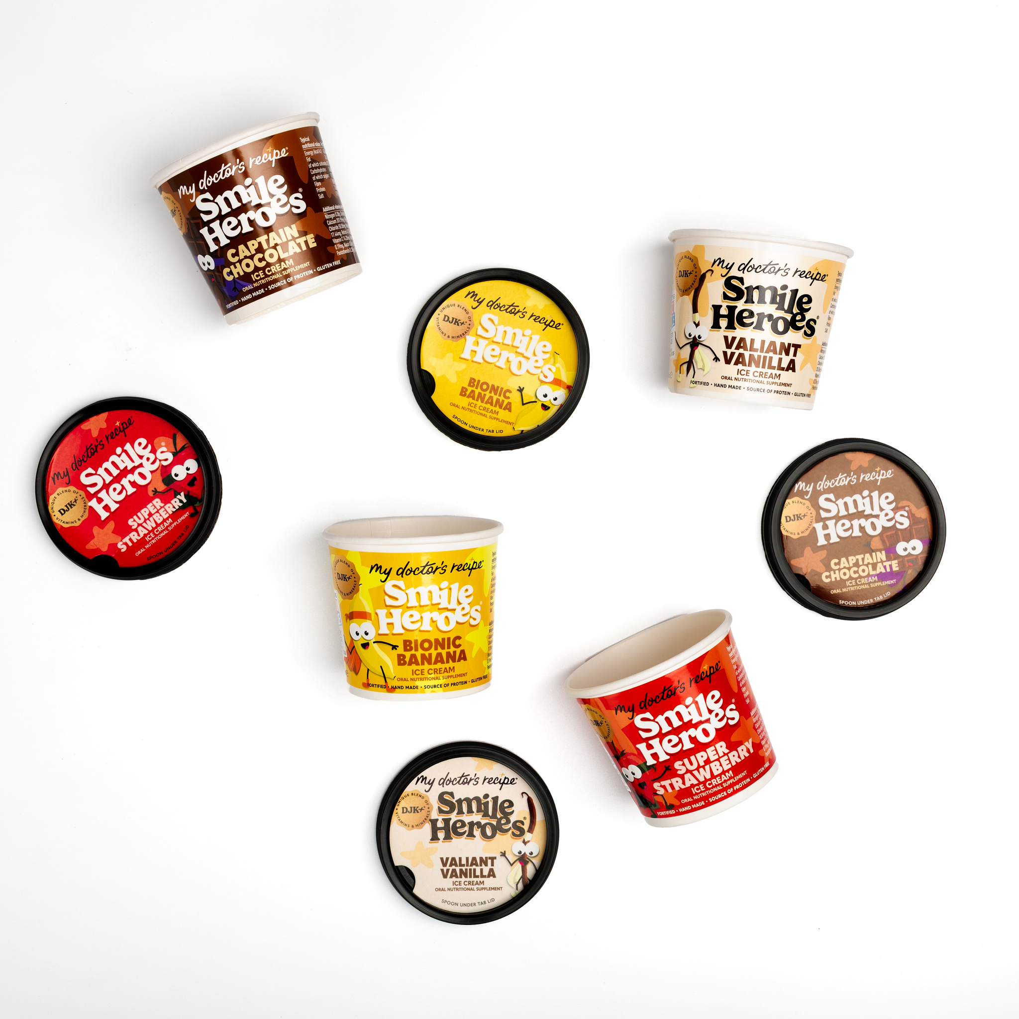 The Smile Heroes® Taster Set (4 x 100ml tubs)