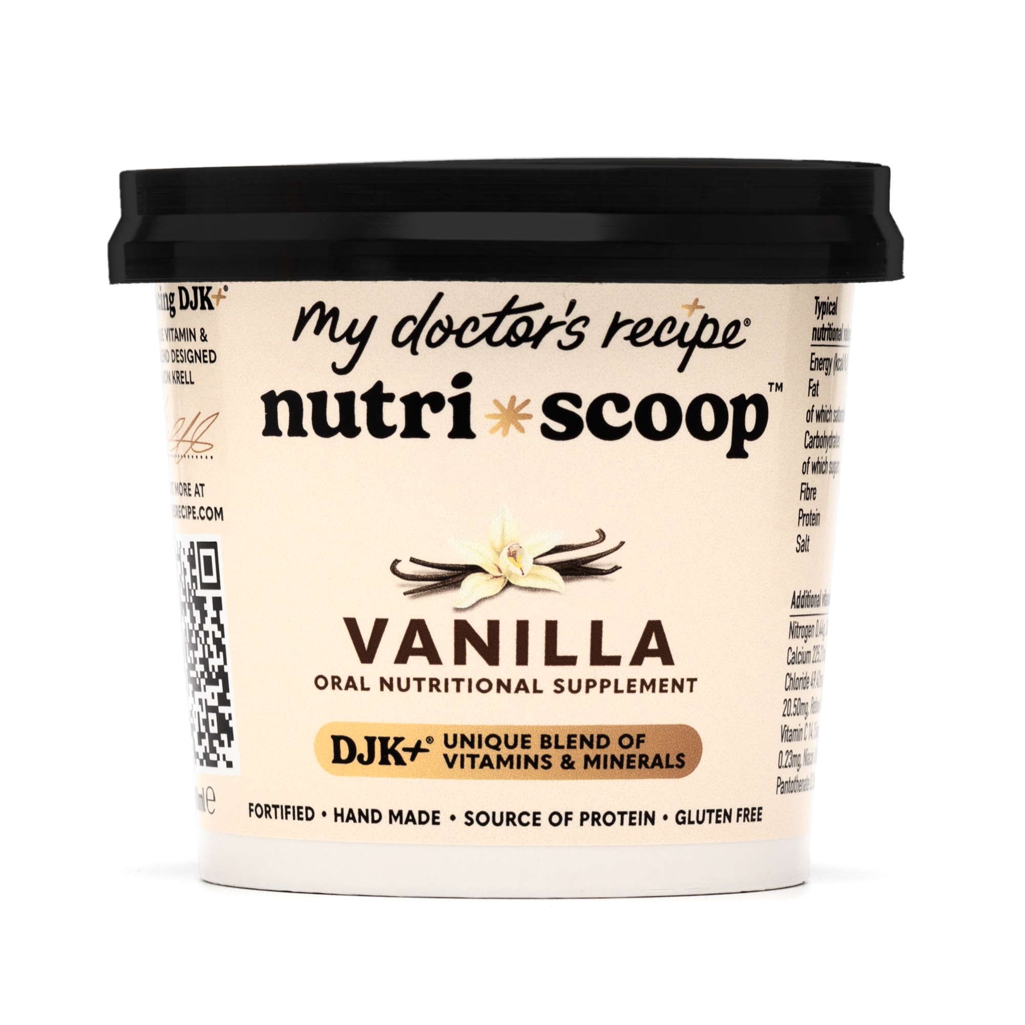 Nutri-Scoop® Vanilla Fortified Ice Cream - a high-calorie, high-protein, and nutrient-dense option designed to support your nutritional needs.

